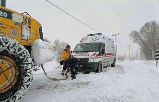 Köyünde mahsur kalan KOAH hastası yaşlı kadın...