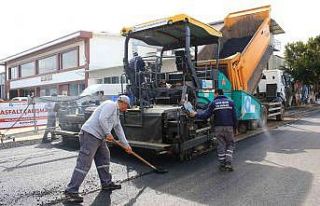 Kumluca Sanayi Sitesi’nde asfalt çalışması