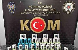 Kütahya’da 43 adet kaçak cep telefonu ele geçirildi