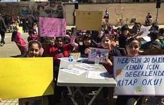 Kütüphane Haftasında kitap okundu
