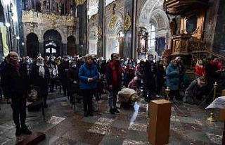 Lviv’de halk Rusya’nın saldırıları sonrası...