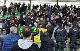 Maç sonrası gerginlik yaşandı