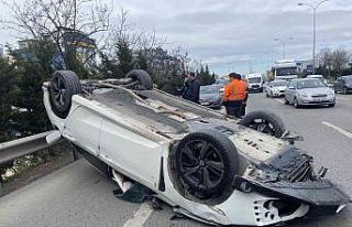 Maltepe’de kontrolden çıkan otomobil, 60 metre...