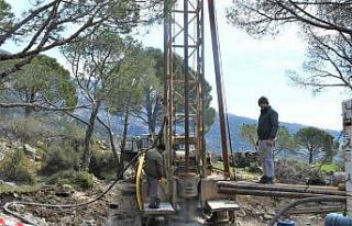 Milas Sakarkaya’da içme suyu için sondaj çalışması...
