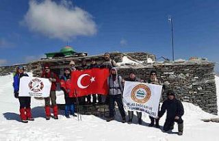 Milaslı dağcılar şehitler anısına Madran Dağı’na...