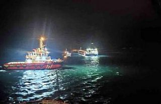 Mısır yüklü kargo gemisi karaya oturdu