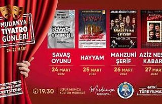 Mudanya Tiyatro Günleri başlıyor