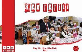 Muş’ta eğitime kar tatili