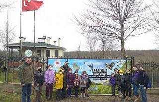 Öğrenciler yaban hayatını yerinde inceledi