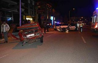 Önce arkadan çarptı sonra kaçtı: 1 yaralı