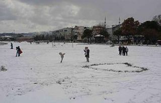 Ordu’da kar eğlenceye dönüştü