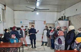 Organize sanayide çalışan kadınlara KADES uygulaması...