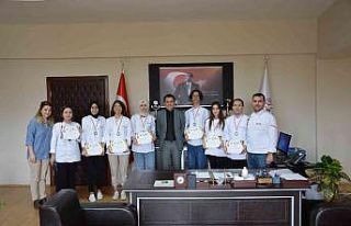 Ortaca Meslek Yüksekokulu aşçılık programı öğrencilerinden...