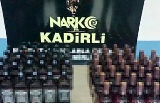 Osmaniye’de 71 şişe sahte içki ele geçirildi