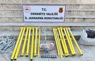 Osmaniye’de inşaat malzemesi çalan şüpheli yakalandı