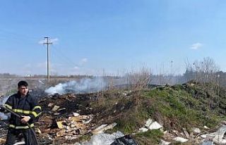 Otluk alanda çıkan yangın söndürüldü