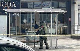 Otobüs durağında unutulan çanta fünye ile patlatıldı