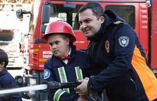Özel öğrenciler itfaiye teşkilatının konuğu...
