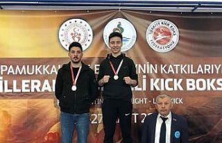 Pamukkale Belediyesporlu kıck boksculardan 3 madalya