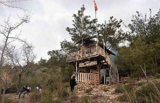 Pandemi döneminde yaptı, doğa ile iç içe stres...