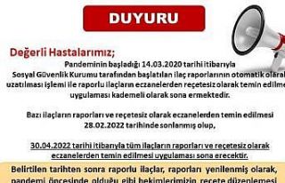 ’Pandemide başlatılan reçetesiz ilaç temini...