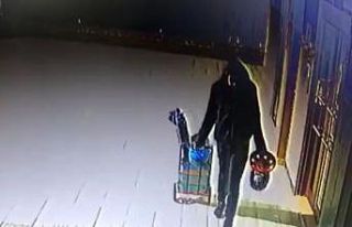 Pazardan alışveriş yapar gibi apartman soydu