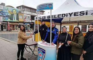 Polisten bayanlara KADES uygulaması