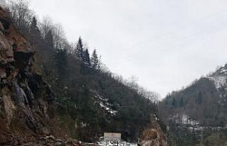 Rize’nin Hemşin ilçesinde meydana gelen heyelan...