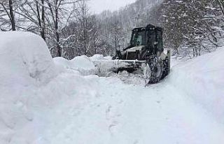 Samsun’da 110 mahalle yolu kar nedeniyle ulaşıma...