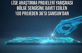 Samsun’da 8 ilden lise öğrencileri projelerini...