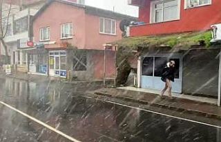 Sarıyer’de kar yağışı başladı