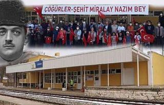 Şehit Yarbay Nazım Bey’in adı, şehit olduğu...