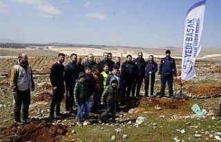 Şehitkamil’de 10 bin fidan toprakla buluştu