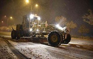 Selçuklu’da kar mesaisi yeniden başladı