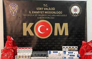 Siirt’te gümrük kaçağı çay ve sigara ele geçirildi