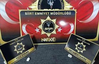 Siirt’te şüpheli şahsın üst aramasında uyuşturucu...