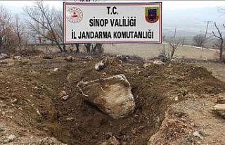 Sinop’ta kaçak kazı yapanlara suçüstü