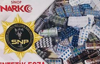 Sinop’ta sentetik ecza hap kullanan iki kişi yakalandı