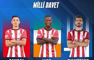 Sivasspor’un 3 yabancısı milli takıma davet edildi