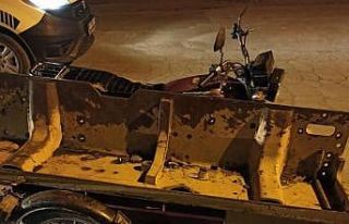 Şüpheli motosiklet çalıntı çıktı