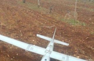 Suriye sınırında İHA düştü