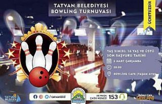Tatvan Belediyesinden bowling turnuvası