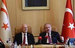 TBMM Başkanı Şentop, KKTC Meclis Başkanı Töre...