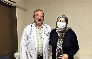 Tekerlekli sandalyeyle geldiği Egekent Hastanesi’nden...