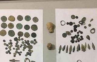 Tekirdağ’da 195 parça tarihi eser ele geçirildi