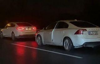 TEM’de arızalanan aracını halatla kilometrelerce...