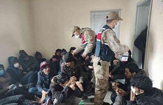 Tır dorsesinde 88 göçmen yakalandı