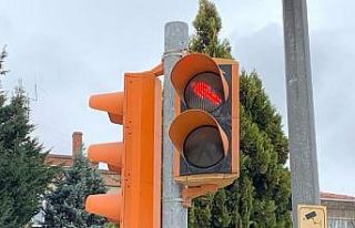 Trafik lambalarında gülümseten hata