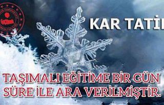Tunceli’de taşımalı eğitime bir gün ara verildi