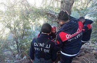 Uçurumda mahsur kalan 4 keçi kurtarıldı